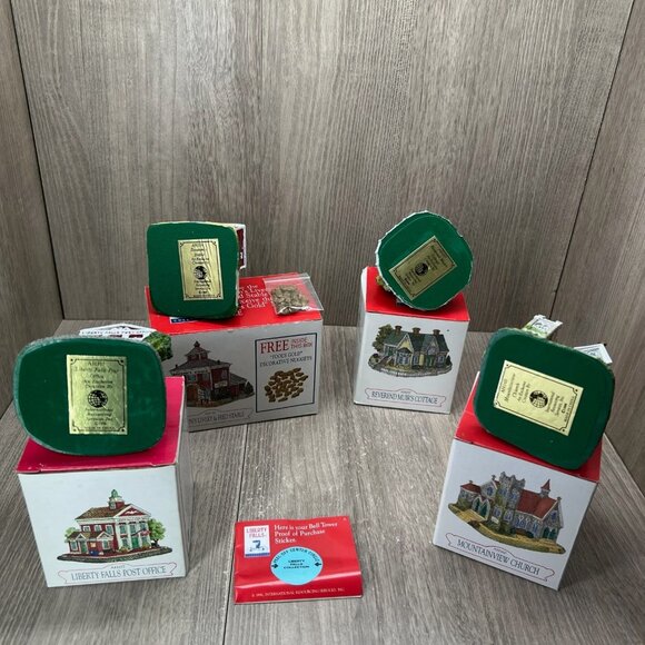 Liberty Falls Americana Collection 4-pc Miniature Village Buildings Vintage 1990 - Picture 11 of 11